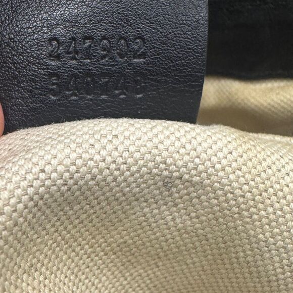 GUCCI Black Guccisima Leather Sukey 2way Satchel Bag Auth - Picture 15 of 16